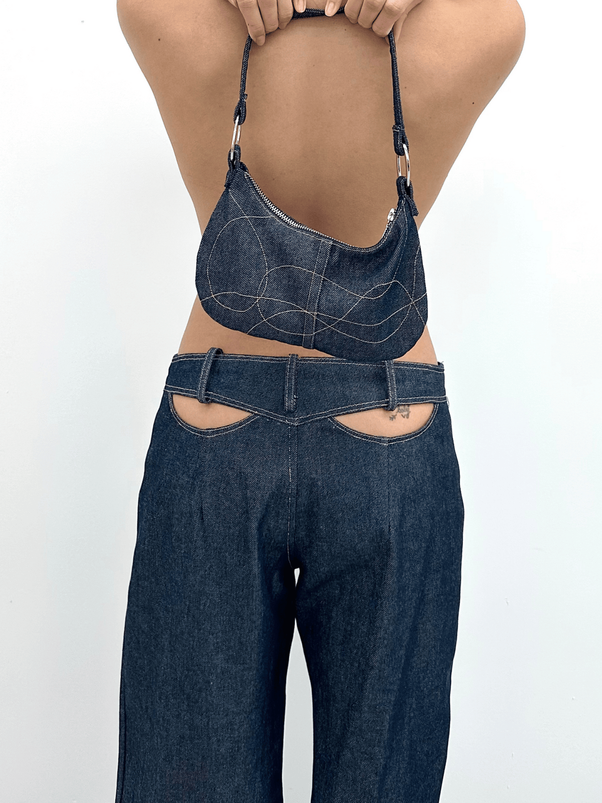 AC Denim Micro Mini Bag