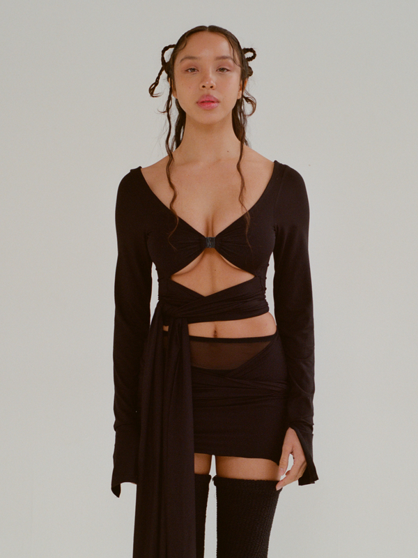 AC Knit Mini Skirt