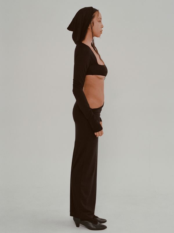 AC Pleated Hoodie Dress