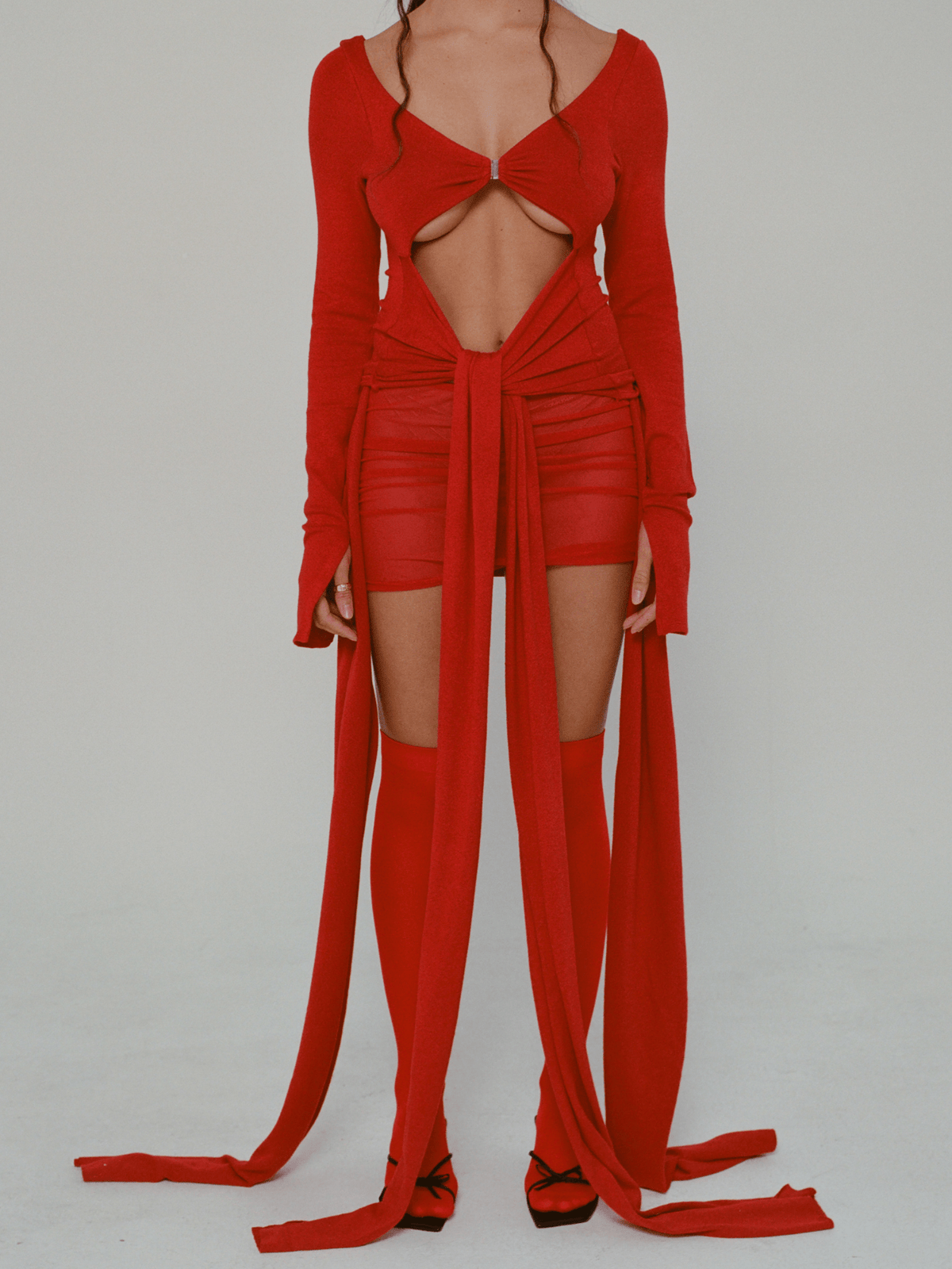 AC Knit Wrap Top