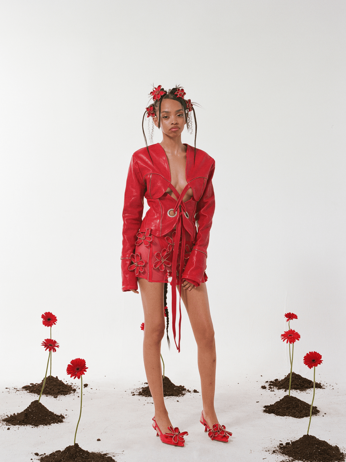 AC Red Floral Mini