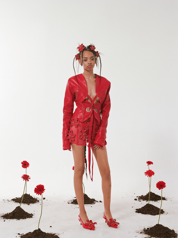 AC Red Floral Mini